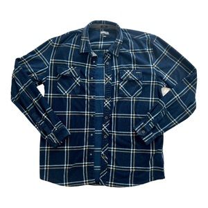 O’Neill Navy SuperFleece Flannel Shacket Men’s Size Large